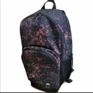 👩VANS ALUMNI BACKPACK 3 POCKETS BLACK GALAXY NEW